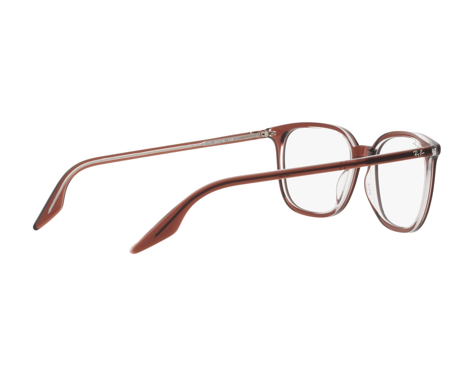 Ray-Ban RX5406 8171 52-18 Marrón   Vista de 360 grados 10