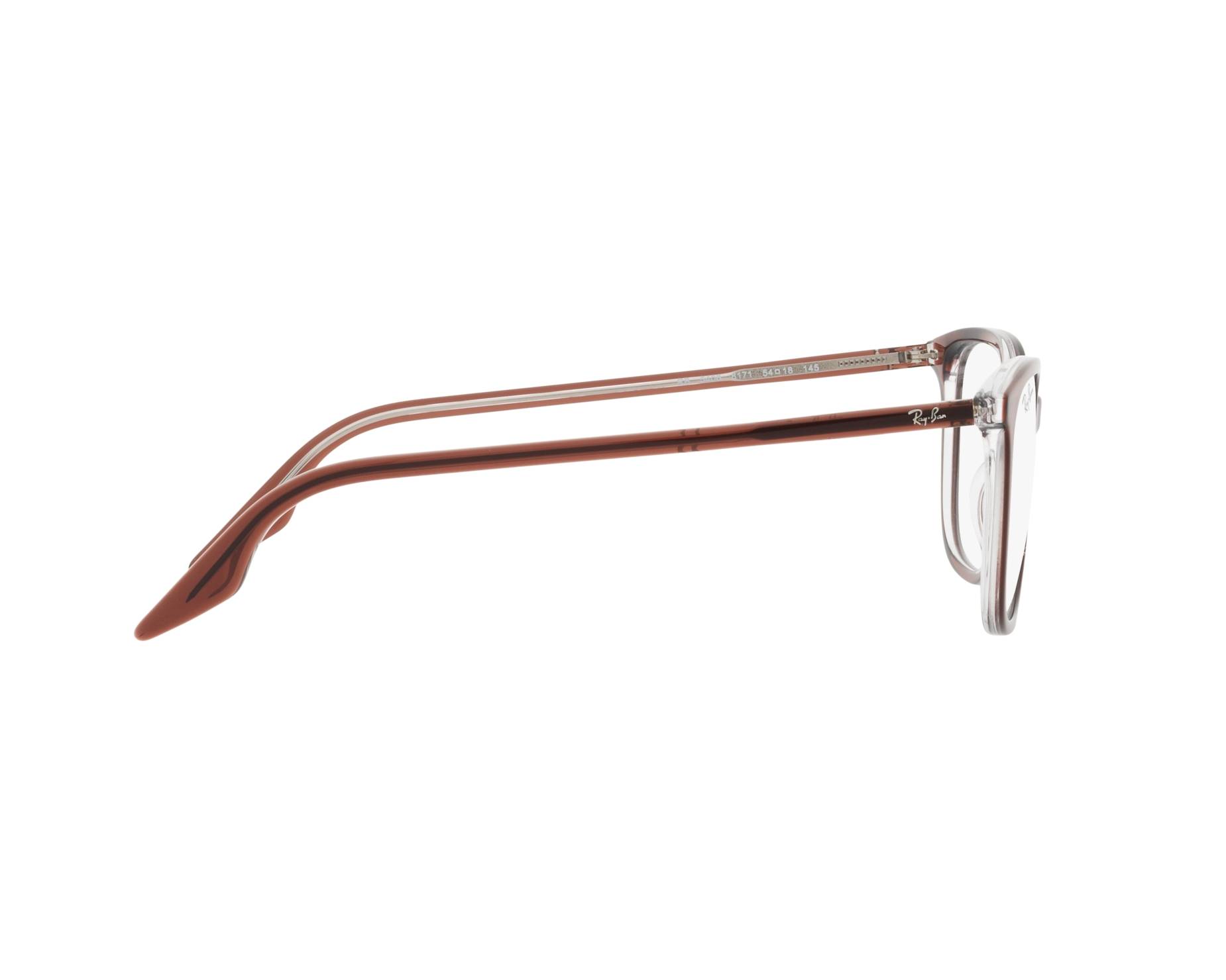 Ray-Ban RX5406 8171 52-18 Marrón   Vista de 360 grados 11