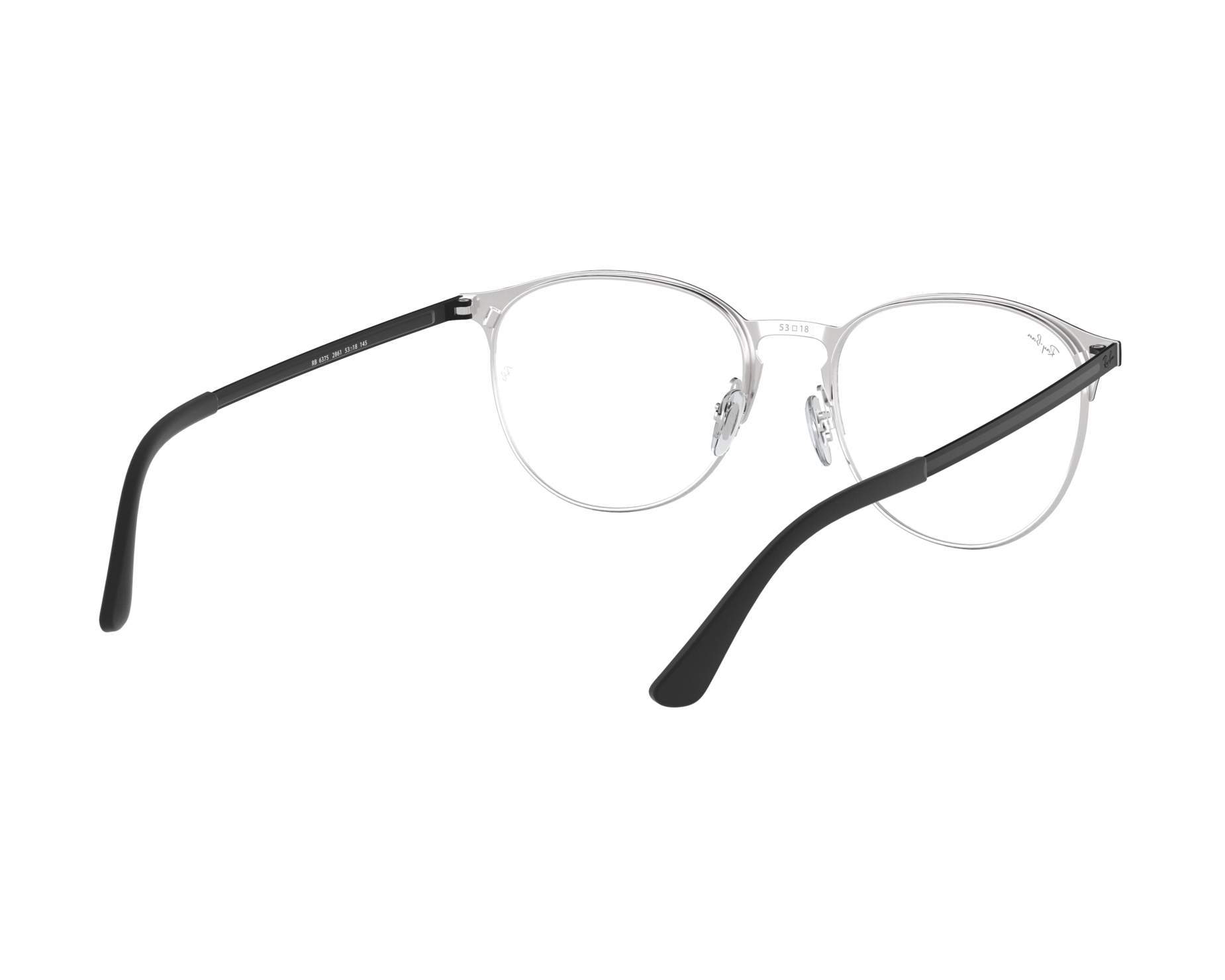Ray-Ban RX6375 2861 51-18 Negra  Vista de 360 grados 9