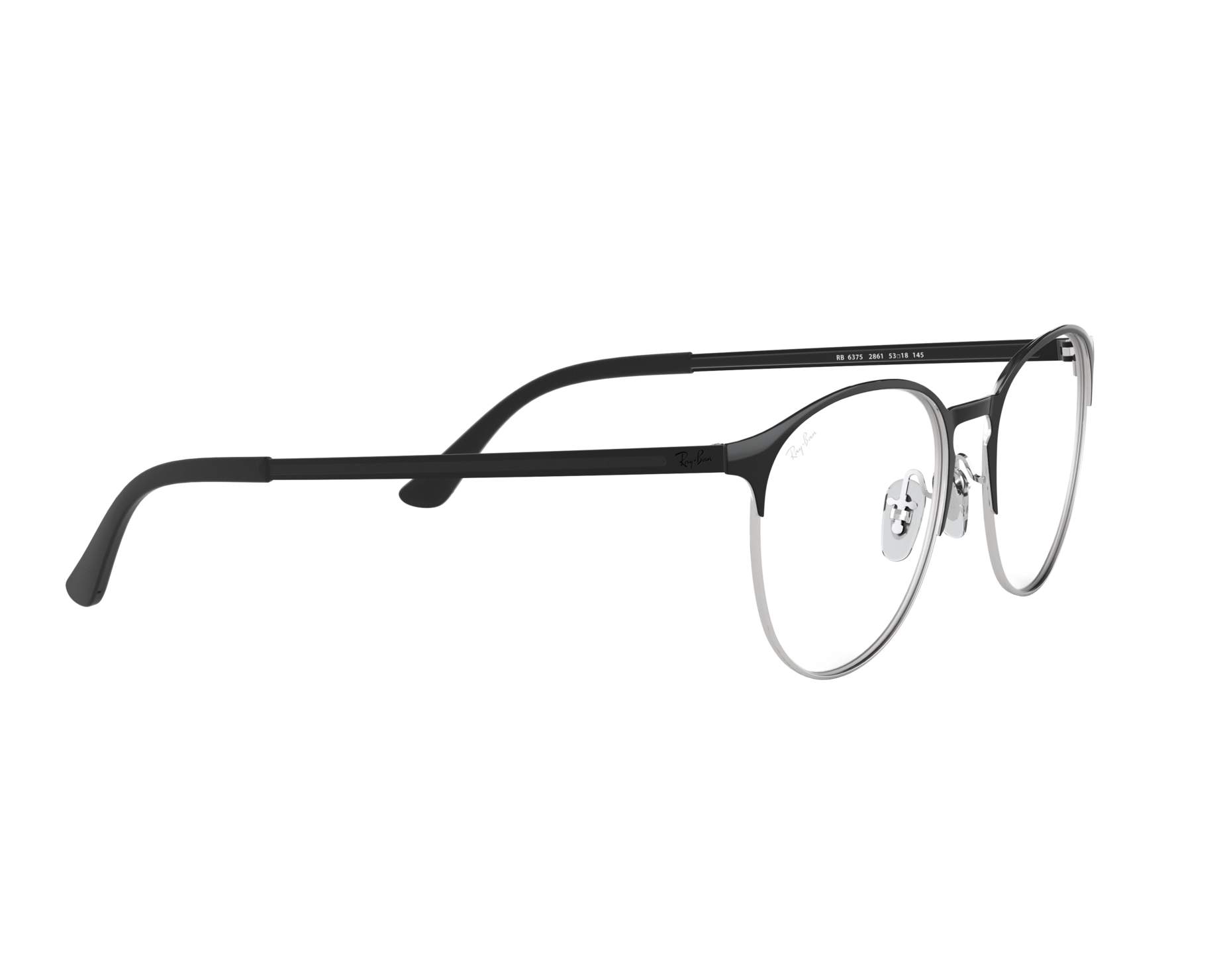 Ray-Ban RX6375 2861 51-18 Negra  Vista de 360 grados 12