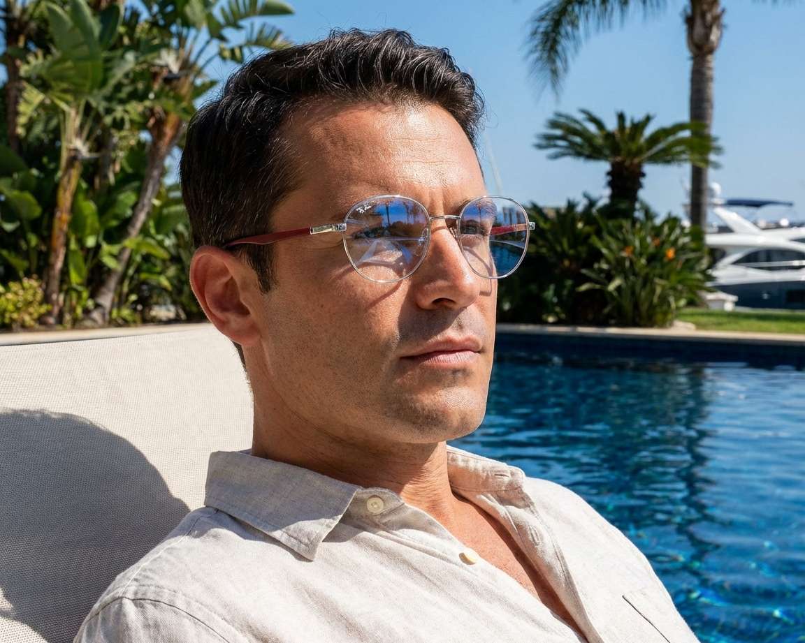 Ray-Ban RX-6461 2501 49-19 Plata  Vista de 360 grados 14