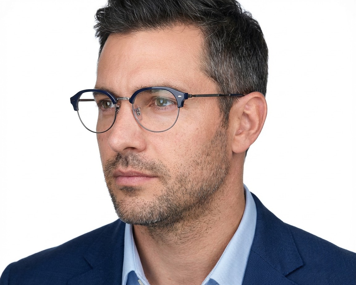 Ray-Ban RX7229 8210 53-20 Azul  Vista de 360 grados 10