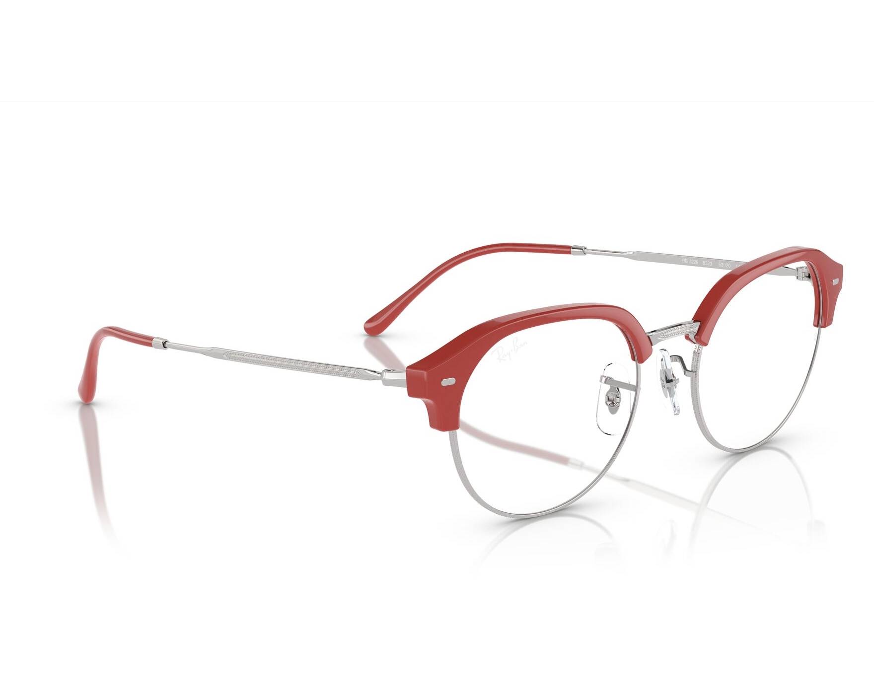 Ray-Ban RX7229 8323 53-20 Rojo  Vista de 360 grados 3