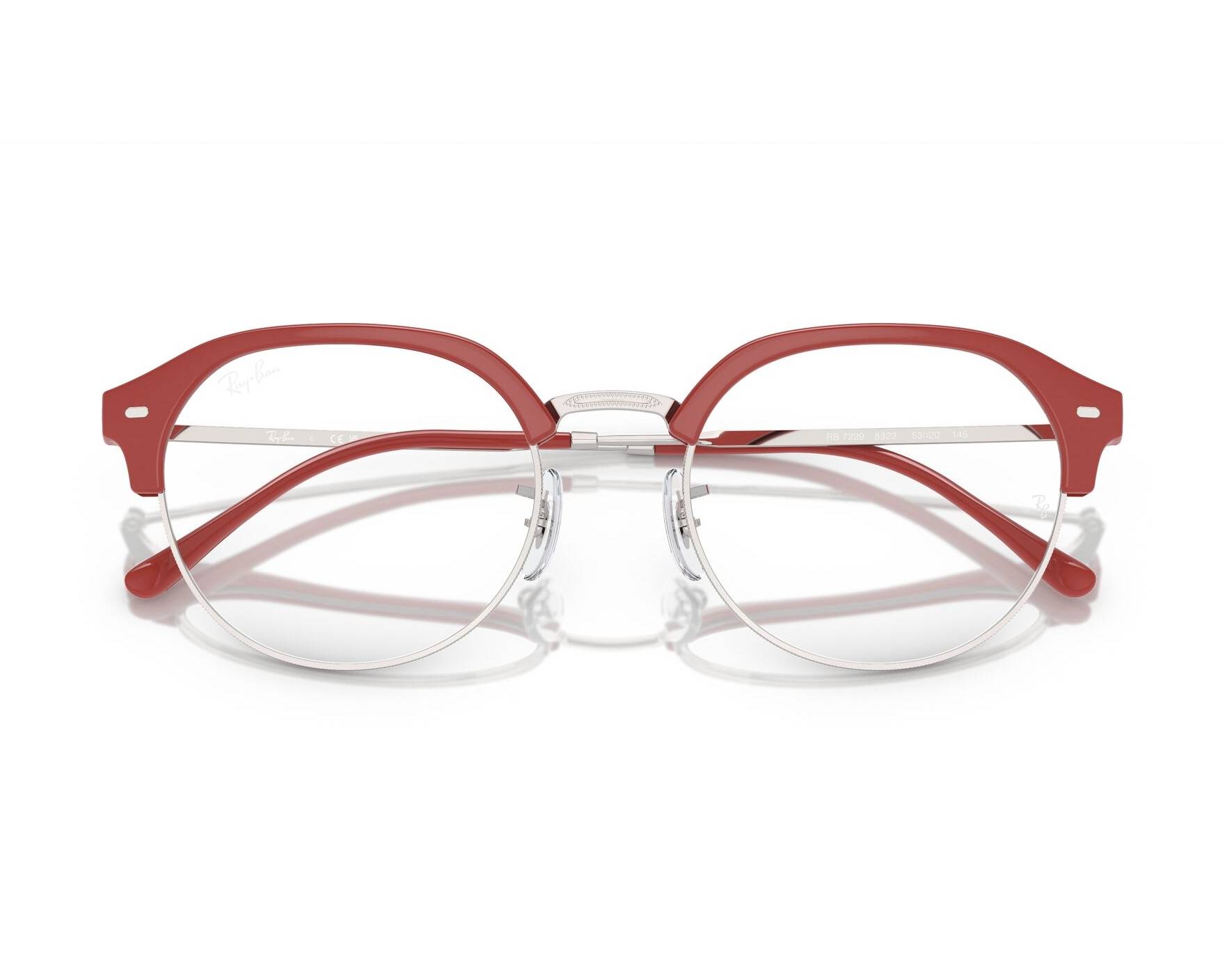 Ray-Ban RX7229 8323 53-20 Rojo  Vista de 360 grados 5