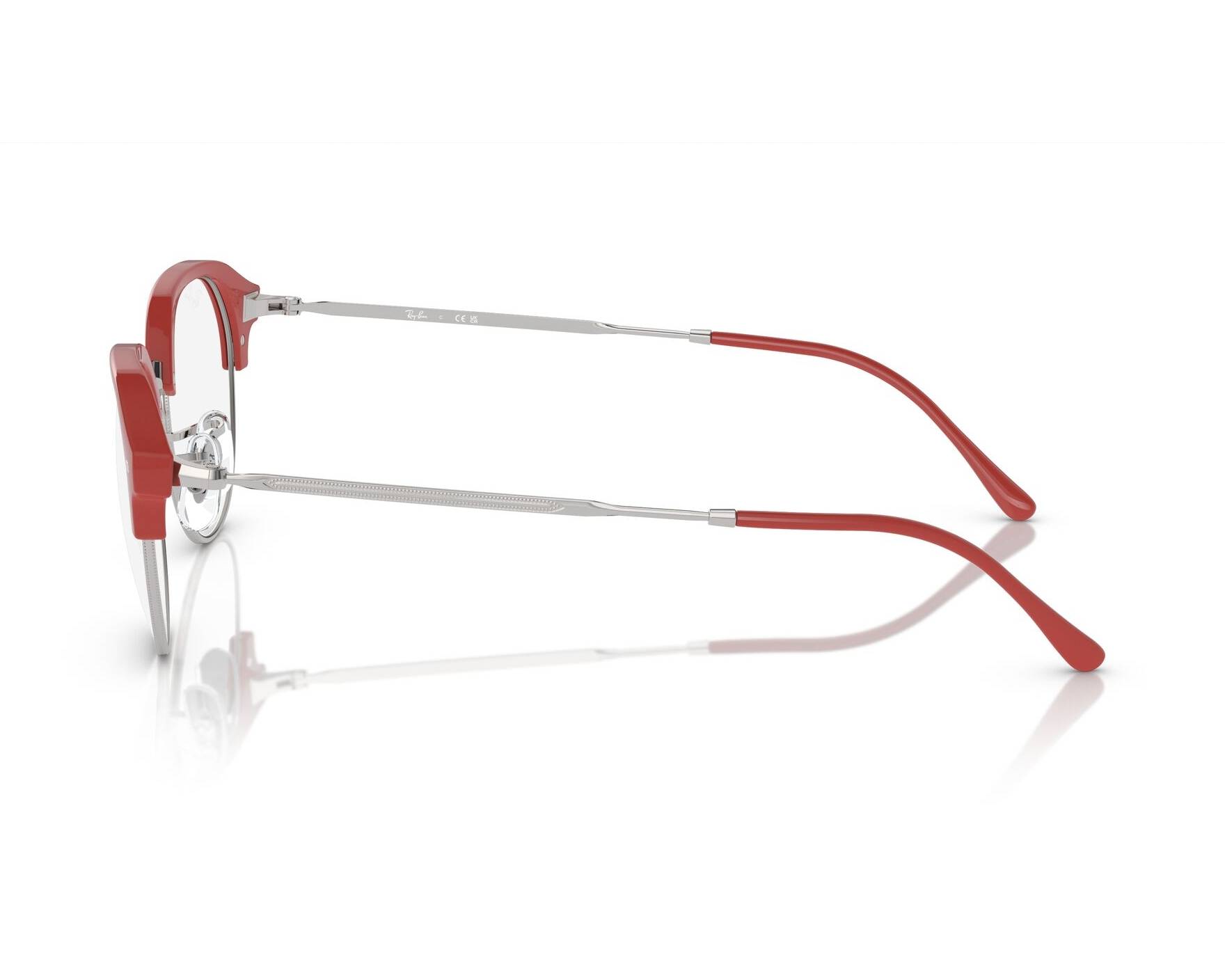 Ray-Ban RX7229 8323 53-20 Rojo  Vista de 360 grados 7