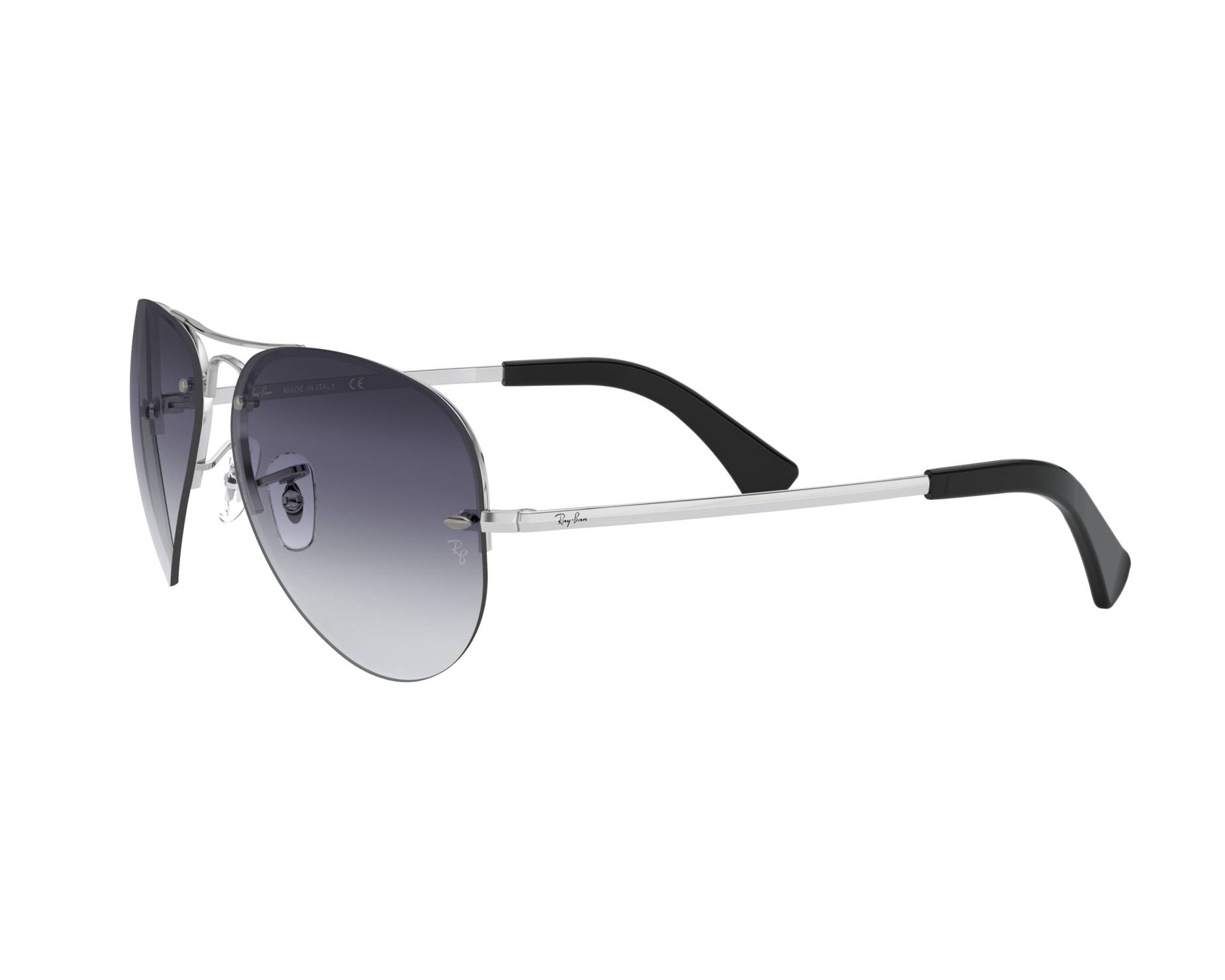 Ray-Ban RB3449 003/8G 59-14 Plata  Vista de 360 grados 4