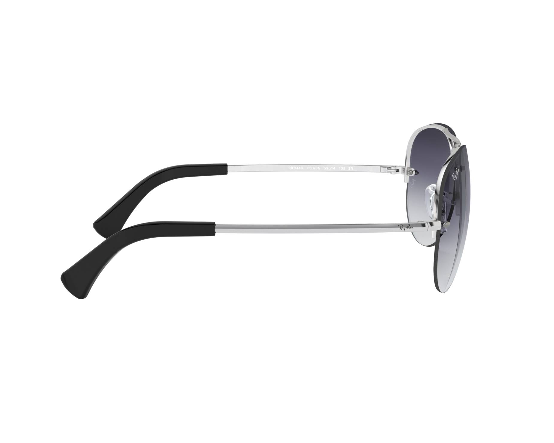 Ray-Ban RB3449 003/8G 59-14 Plata  Vista de 360 grados 11