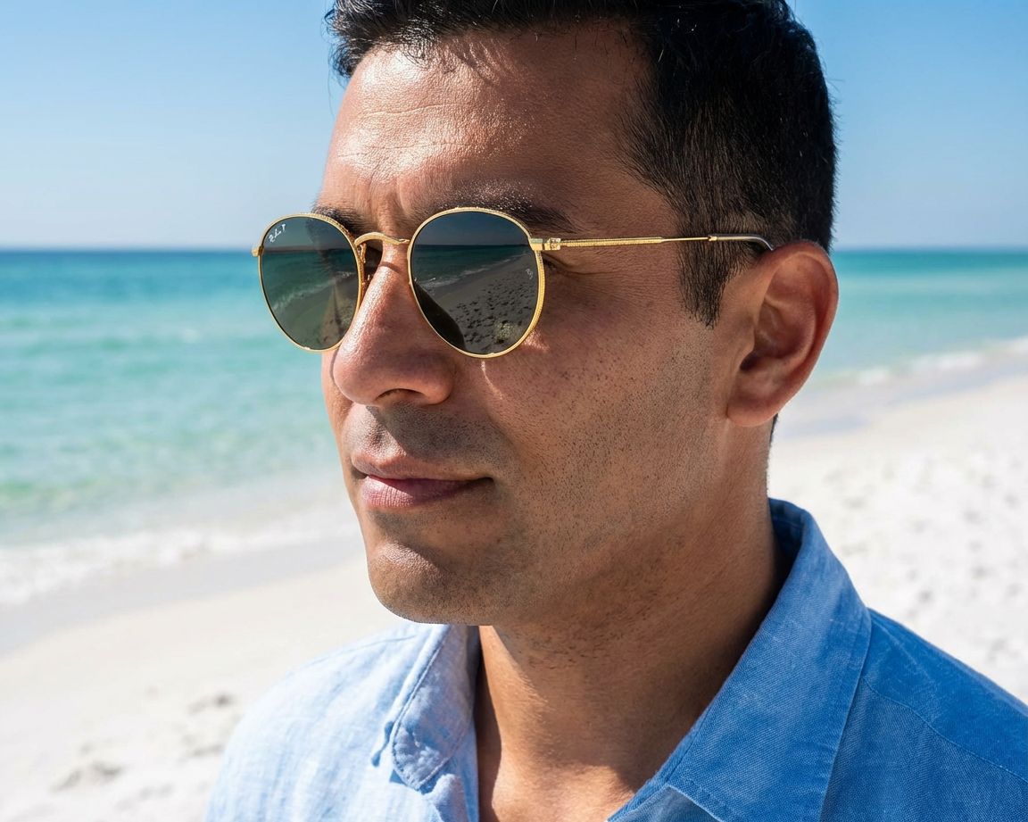 Ray-Ban RB3447 001/58 50-21 Oro  Vista de 360 grados 15