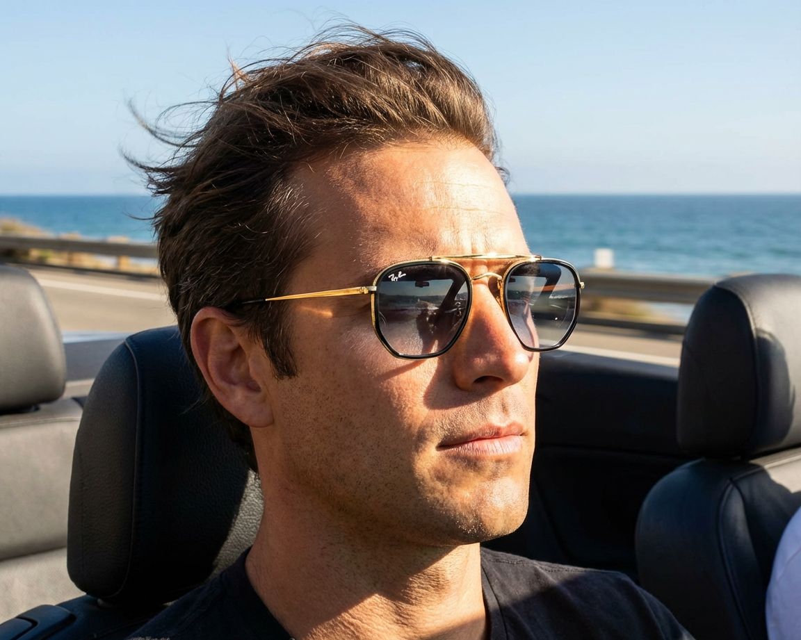 Ray-Ban RB3648M 91673F 52-23 Gold  Vista de 360 grados 15