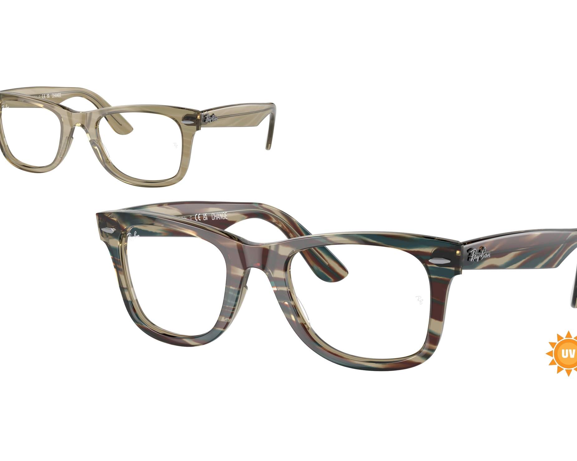 Ray-Ban RX4340V 8381 50-22 Gris  Vista de 360 grados 1