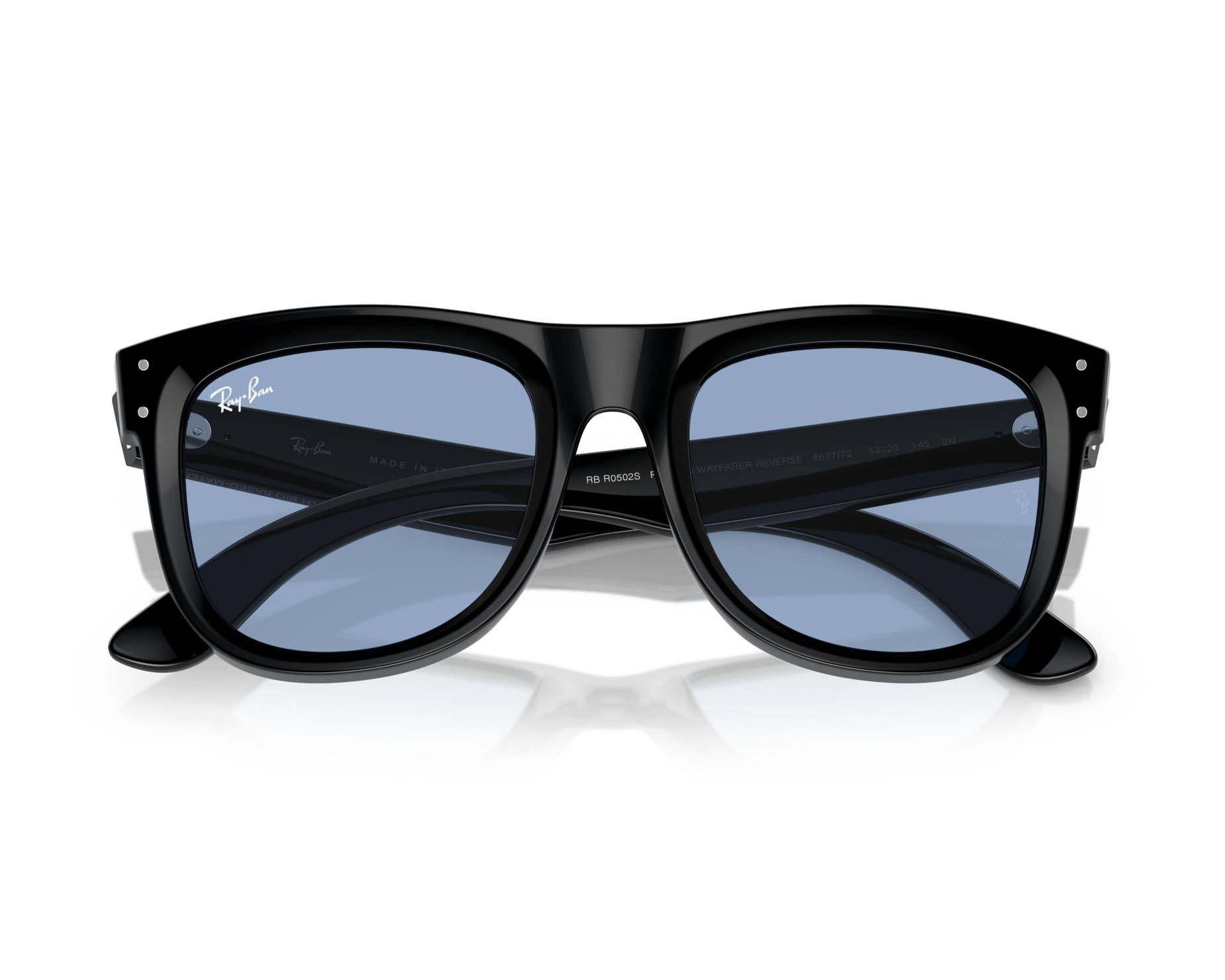 Ray-Ban RBR0502S 667772 53-20 Negra  Vista de 360 grados 3