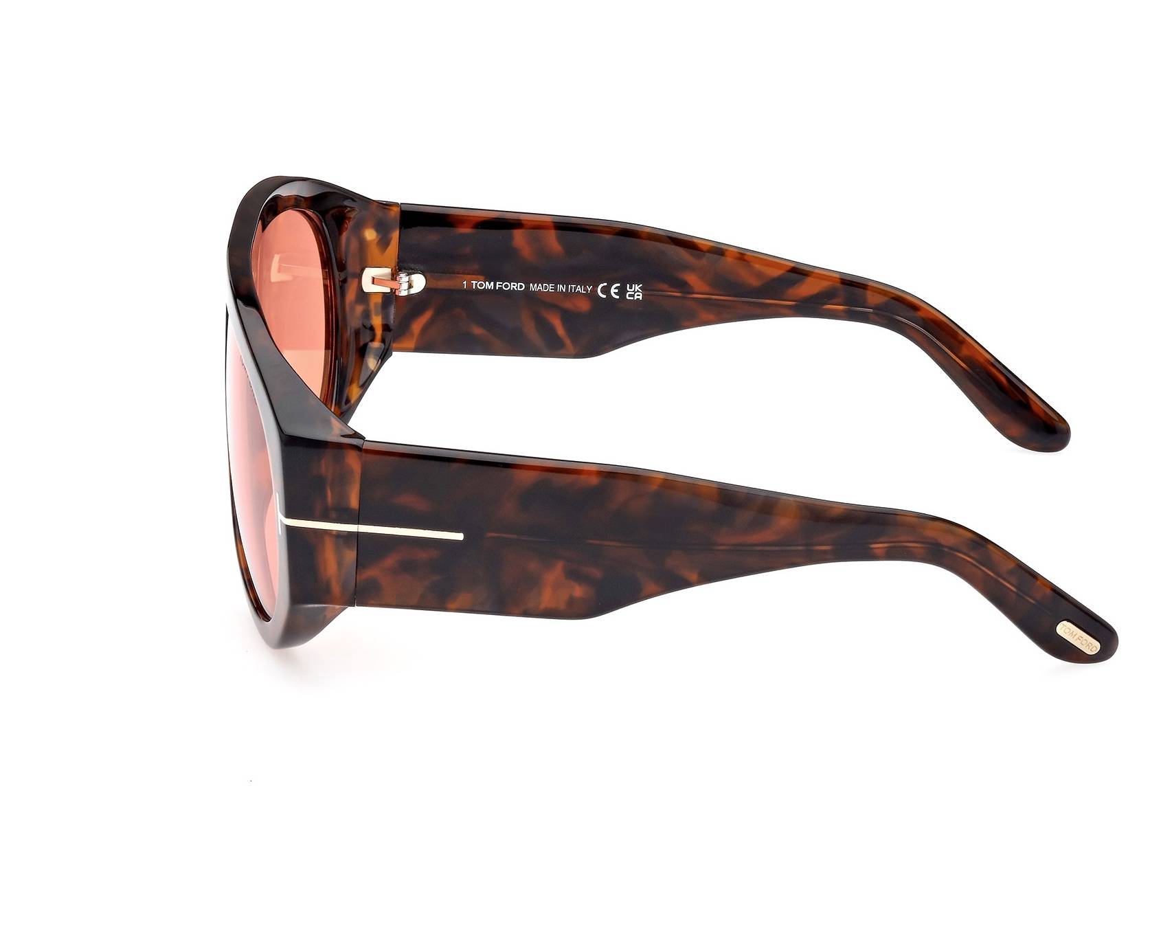 Tom Ford FT1044-S 52S 60-12 Brown Gold vista de frente