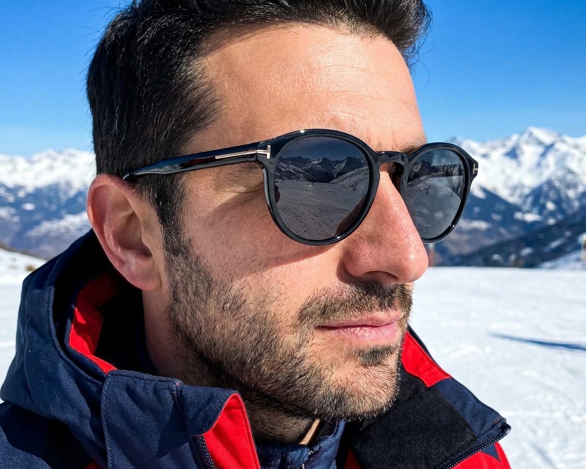 Tom Ford TF-834 01A 52-21 schwarz  Vista de 360 grados 9