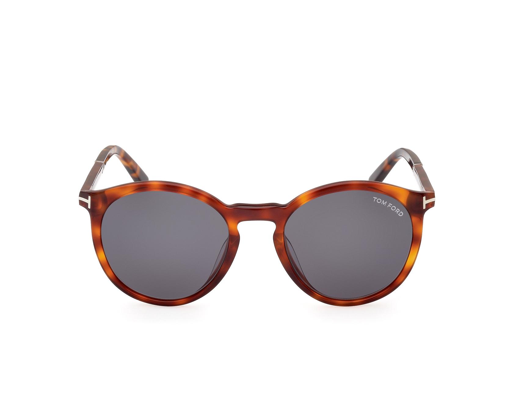 Tom Ford FT-1021-S 53A - Marrón  Acero vista lateral