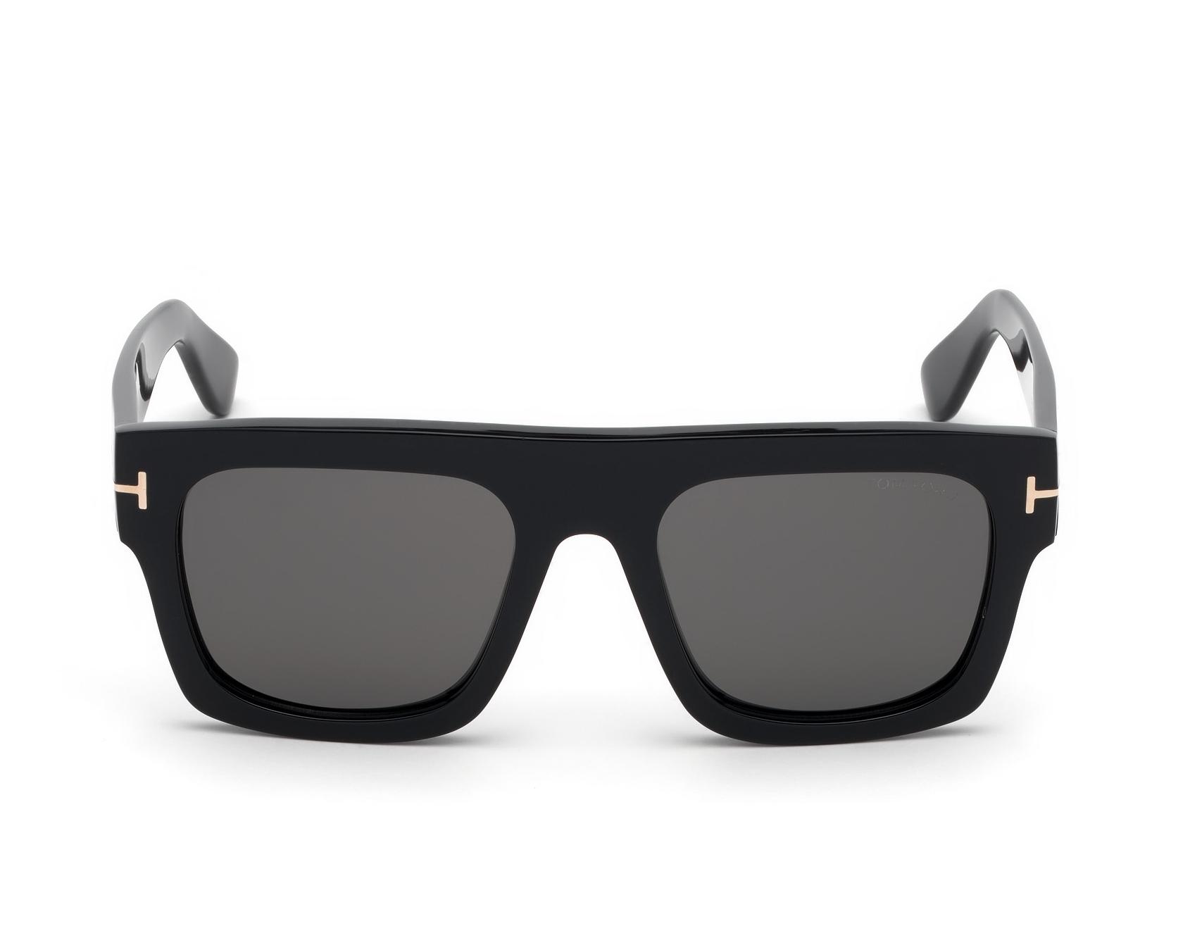 Tom Ford FT-0711-S 01A 53-20 Black Gold vista lateral