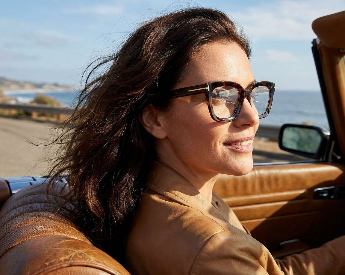 Tom Ford FT-5880-B/V 052 51-22 Havana  vista lateral
