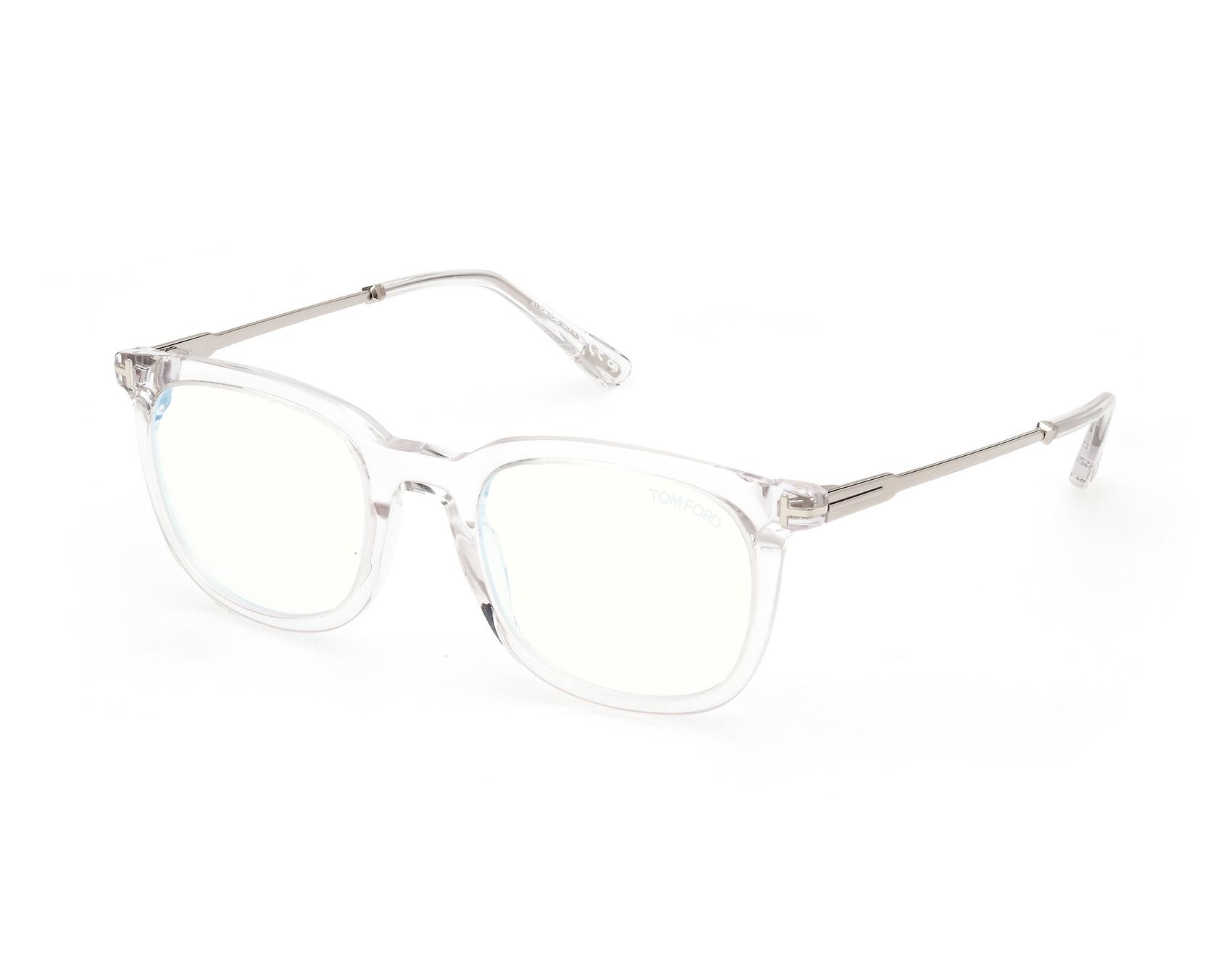 Tom Ford FT-5904-B-V 026 50-21 Clear Silver vista de perfil