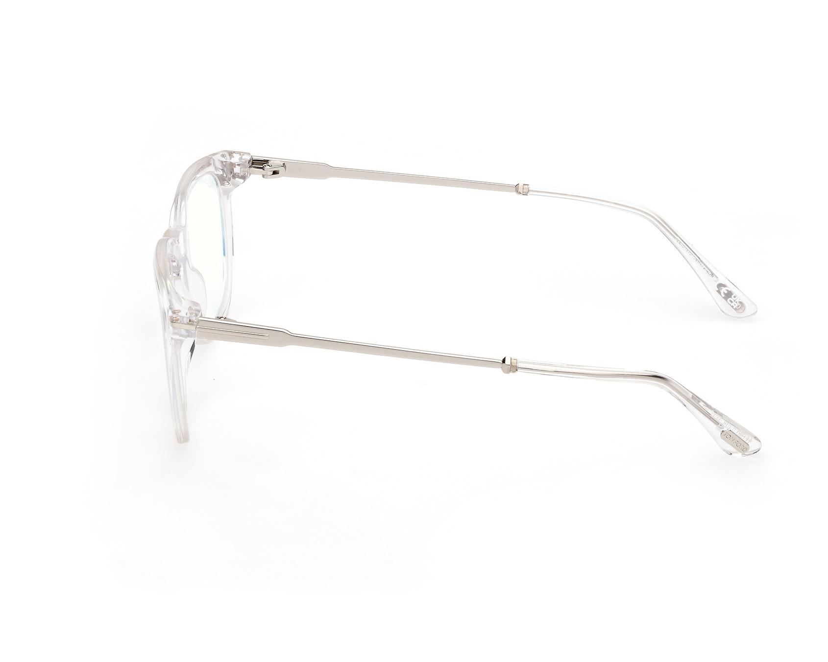 Tom Ford FT-5904-B-V 026 50-21 Clear Silver vista de frente