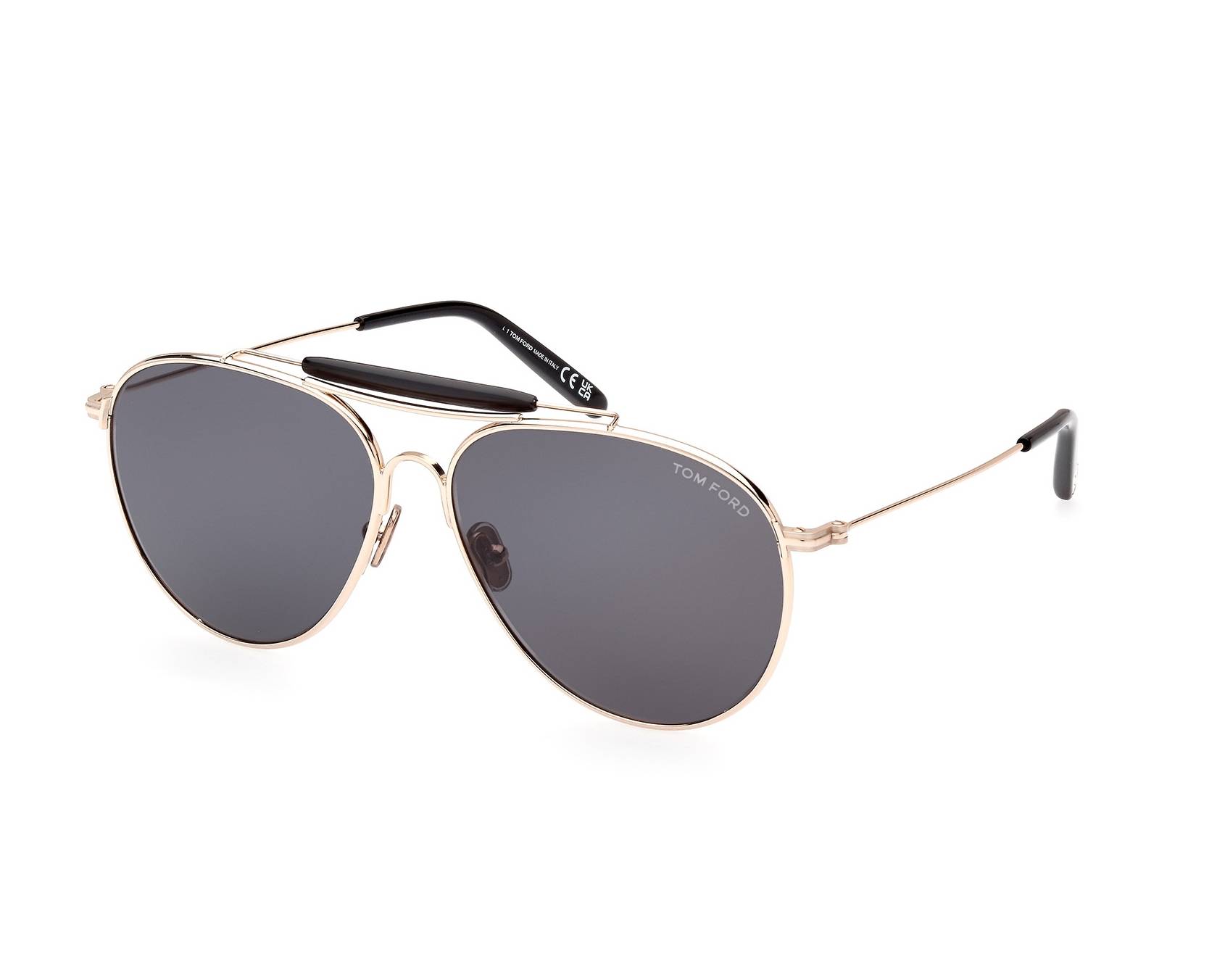 Tom Ford FT0995-S 28A 59-14 Acero Negro vista de perfil