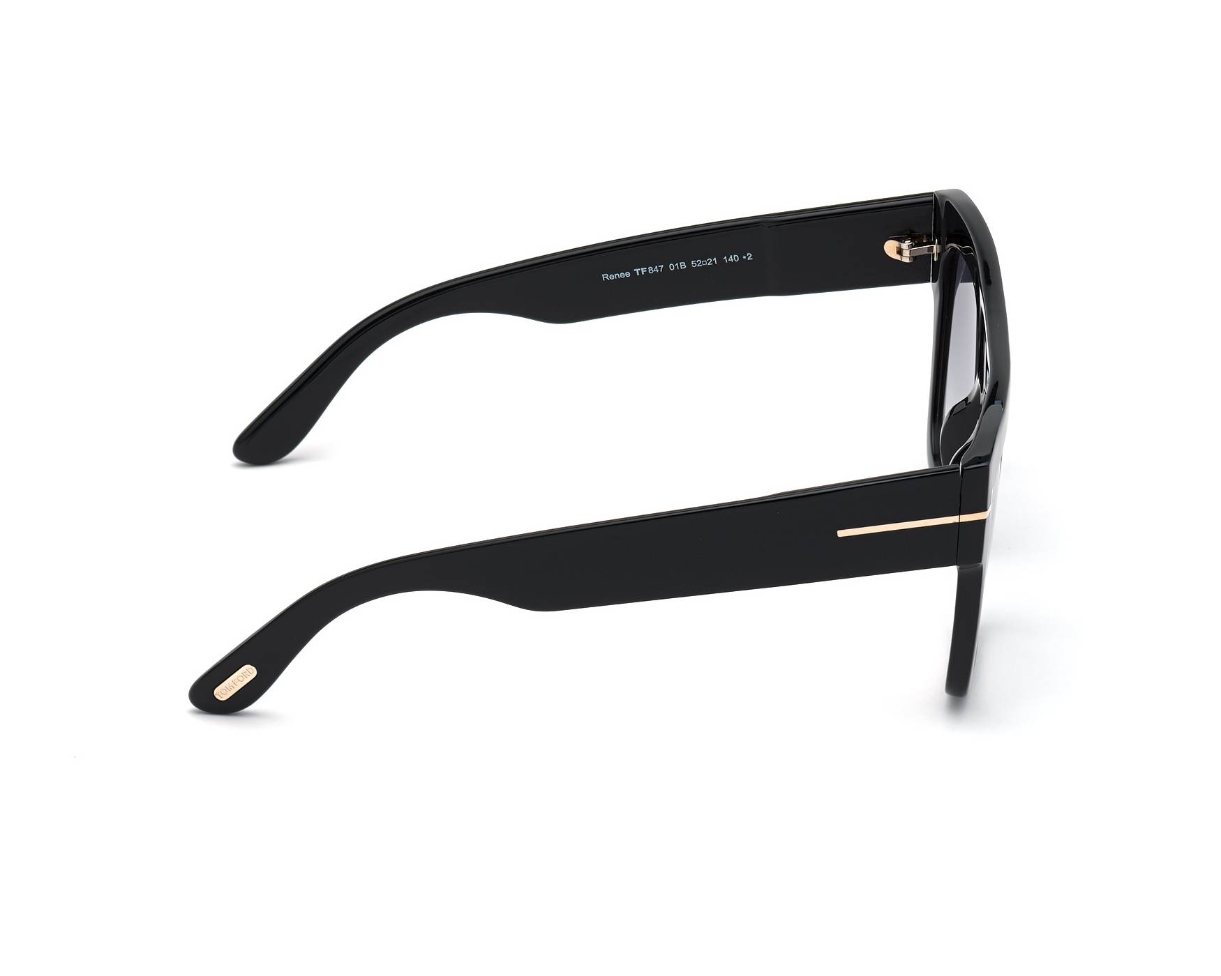 Tom Ford TF-847 01B 52-21 Black  Vista de 360 grados 6