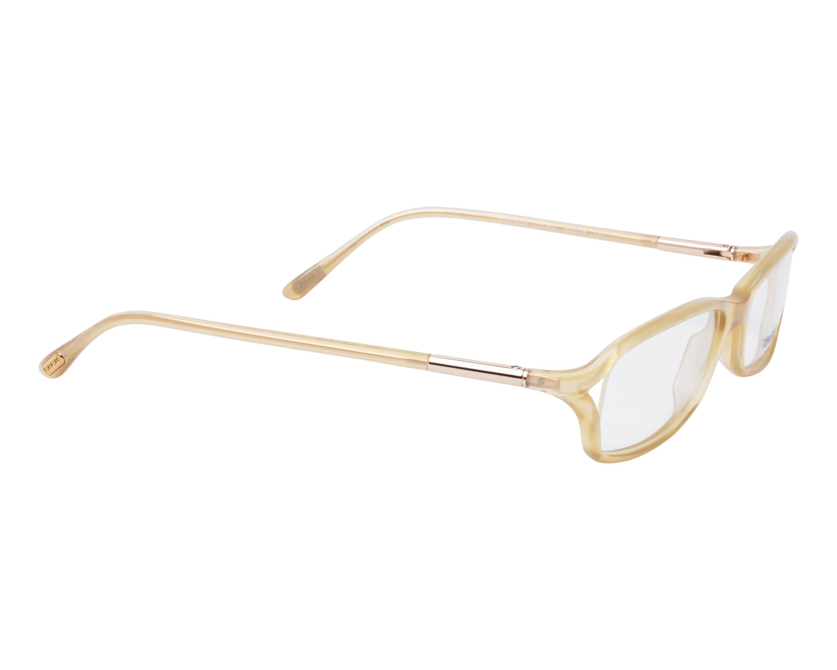Tom Ford TF-5019 467 52-16 Beige Oro vista lateral