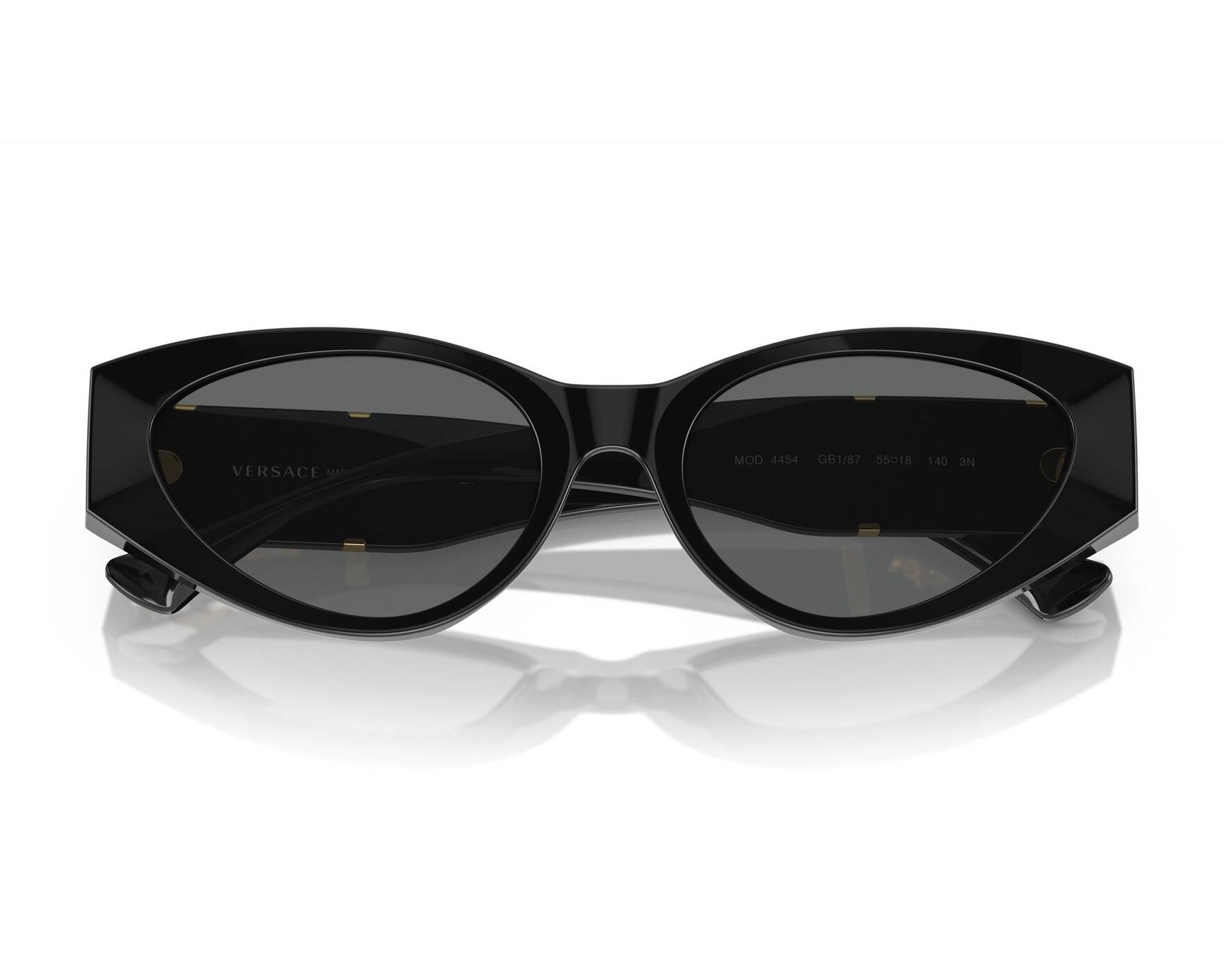 Versace VE4454 GB1/87 55-18 Negra  Vista de 360 grados 4