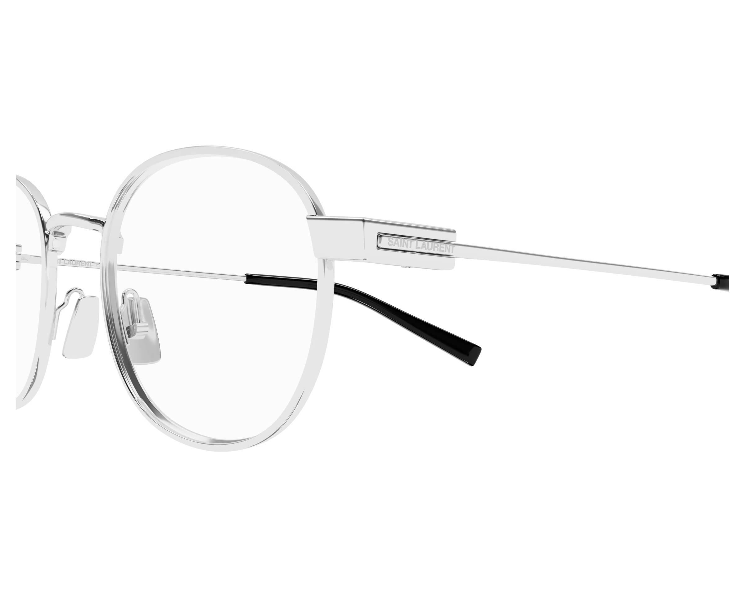 Yves Saint Laurent SL-785 001 50-20 Plata  vista lateral