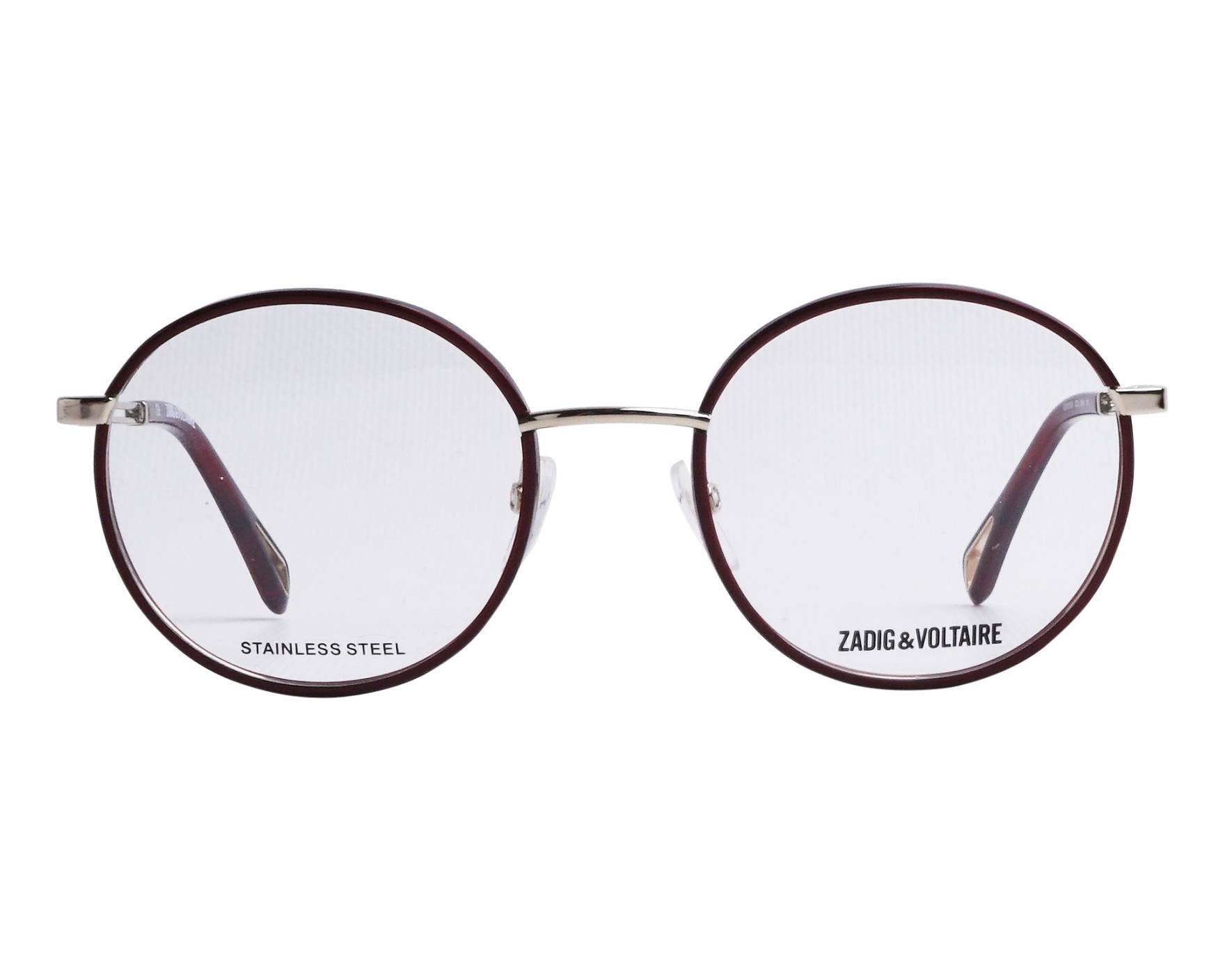 Gafas De Vista Zadig&Voltaire VZV400 - Color Rosso Opalino Lucido, Talla 53/20/140