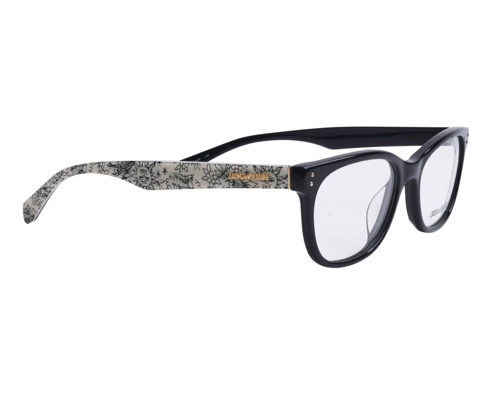 Zadig et Voltaire VZV-164 700K 52-18 Negra  vista lateral