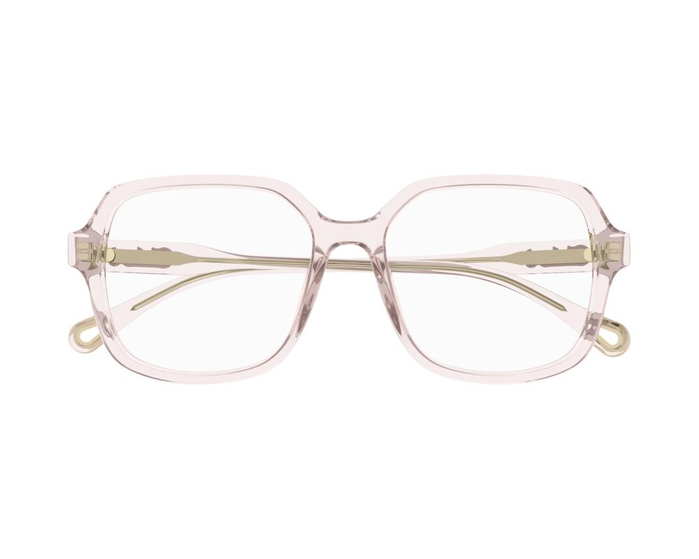 Chloe アイウェア スクエアフレム メカネ CH0276OA 003 Chloe CH0276OA 003 - Pink Eyeglasses for Woman | LookerOnline