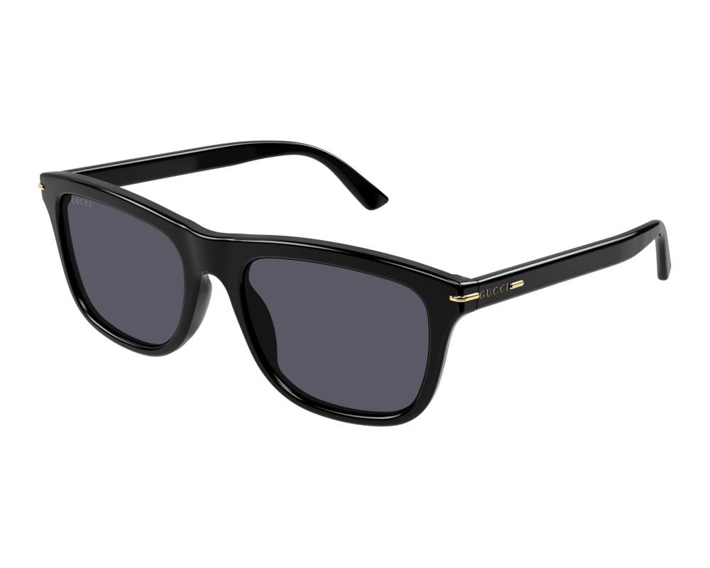 Sunglasses Men's Gafas Gucci 2021 Gucci GG1868S 001 Rectangular Sunglasses  Solid Black